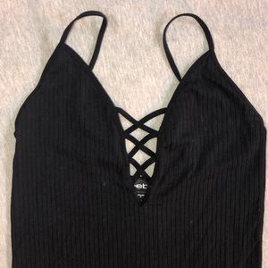 BEBE Ribbed Tank Top